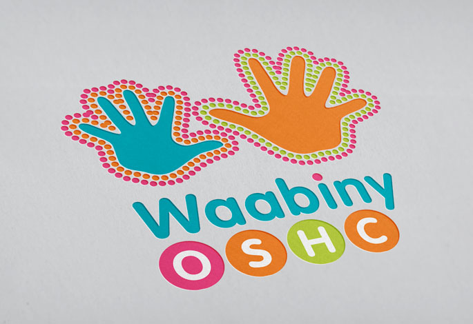 Montessori Stepping Stones Waabiny OSHC Logo Design